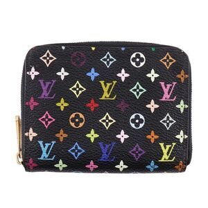 Louis Vuitton Zippy Coin Purse M93740 Coated Canvas Noir Black Unisex Coin Case